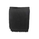 Vágott végű rojt 20 cm hosszú - Black (Fekete)